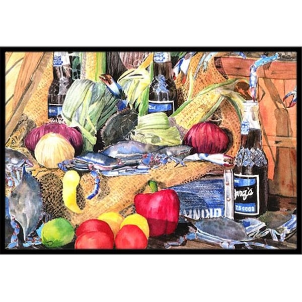 Carolines Treasures Carolines Treasures 8538MAT 18 x 27 in. Barqs And Crabs Indoor & Outdoor Doormat 8538MAT - main